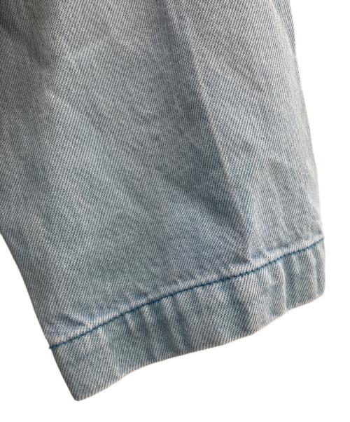 l’heritage martinique（レリタージュ マルティニーク）l’heritage martinique l’heritage martinique(レリタージュ マルティニーク)リヨセルコットンデニムダブルブレストコートA0351FC スカイブルー サイズ:不明 未使用品の古着・服飾アイテム