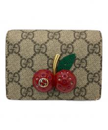 GUCCI（グッチ）の古着「GGスプリームチェリー」｜グレー
