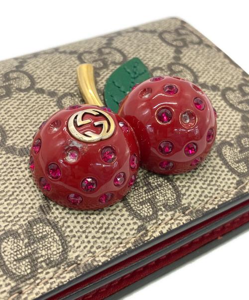 GUCCI（グッチ）GUCCI (グッチ) GGスプリームチェリー グレーの古着・服飾アイテム