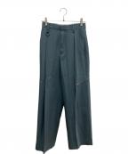 IRENEアイレネ）の古着「カラーギャバジンパンツ」｜ブルー