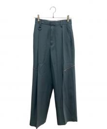 IRENE（アイレネ）の古着「カラーギャバジンパンツ」｜ブルー