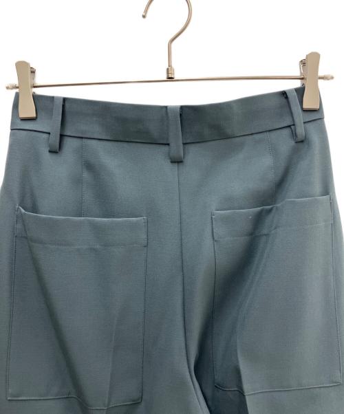 IRENE（アイレネ）IRENE (アイレネ) カラーギャバジンパンツ ブルー サイズ:Ｓの古着・服飾アイテム