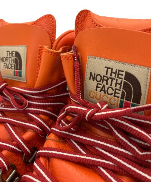 THE NORTH FACE（ザ ノース フェイス）THE NORTH FACE (ザ ノース フェイス) GUCCI (グッチ) トレッキングブーツ ベージュ×オレンジ サイズ:38の古着・服飾アイテム