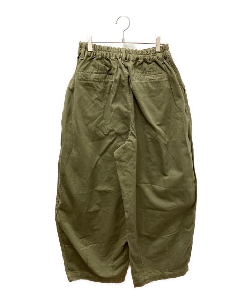 HARVESTY（ハーベスティー）HARVESTY (ハーベスティー) ワイドパンツ カーキ サイズ:Ｍの古着・服飾アイテム