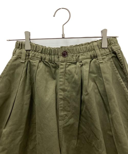 HARVESTY（ハーベスティー）HARVESTY (ハーベスティー) ワイドパンツ カーキ サイズ:Ｍの古着・服飾アイテム