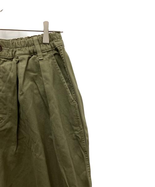 HARVESTY（ハーベスティー）HARVESTY (ハーベスティー) ワイドパンツ カーキ サイズ:Ｍの古着・服飾アイテム