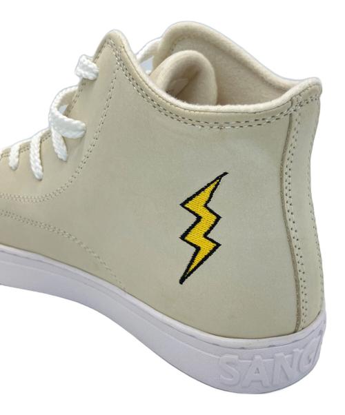 Sangacio（サンガッチョ）SANGACIO (サンガッチョ) NYUsHI JEAN-MICHEL BASQUIAT スニーカー ベージュ サイズ:23.5の古着・服飾アイテム