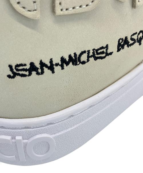 Sangacio（サンガッチョ）SANGACIO (サンガッチョ) NYUsHI JEAN-MICHEL BASQUIAT スニーカー ベージュ サイズ:23.5の古着・服飾アイテム