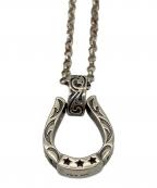 sympathy of soulシンパシーオブソウル）の古着「ホースシューシルバーネックレス」｜シルバー×ブラック