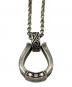 SYMPATHY OF SOUL (シンパシーオブソウル) ホースシューシルバーネックレス シルバー×ブラック：12000円