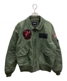 AVIREX（アヴィレックス）の古着「フライトジャケット」｜オリーブ