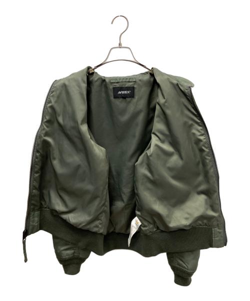 AVIREX（アヴィレックス）AVIREX (アヴィレックス) フライトジャケット オリーブ サイズ:Ｍの古着・服飾アイテム