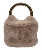 Kate Spadeケイトスペード）の古着「ファーハンドバッグ」｜ピンクベージュ