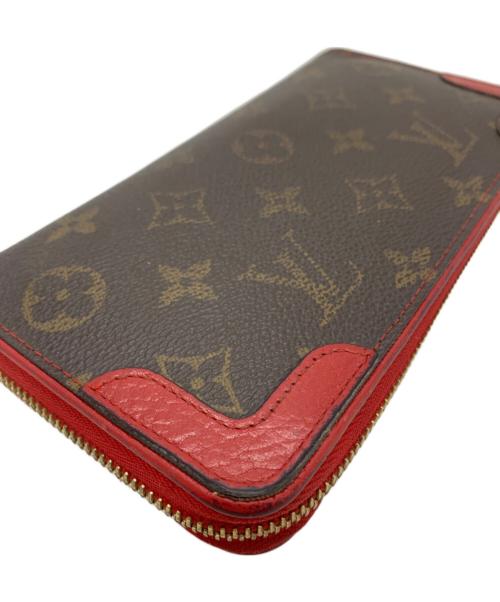 LOUIS VUITTON（ルイ ヴィトン）LOUIS VUITTON (ルイ ヴィトン) 長財布 ブラウン×レッドの古着・服飾アイテム