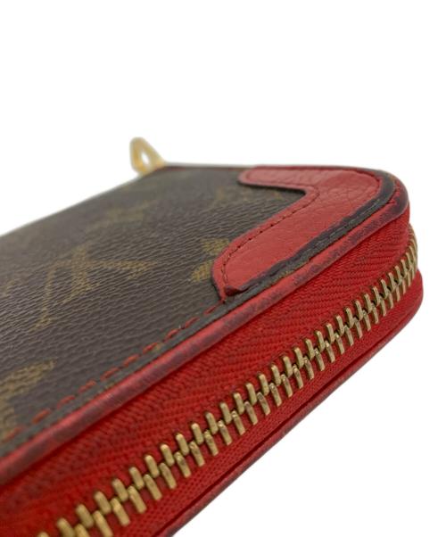 LOUIS VUITTON（ルイ ヴィトン）LOUIS VUITTON (ルイ ヴィトン) 長財布 ブラウン×レッドの古着・服飾アイテム