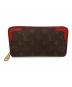 LOUIS VUITTON (ルイ ヴィトン) 長財布 ブラウン×レッド：20000円
