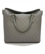 GUCCIグッチ）の古着「2WAYバッグ（ショルダー無し）」｜グレー