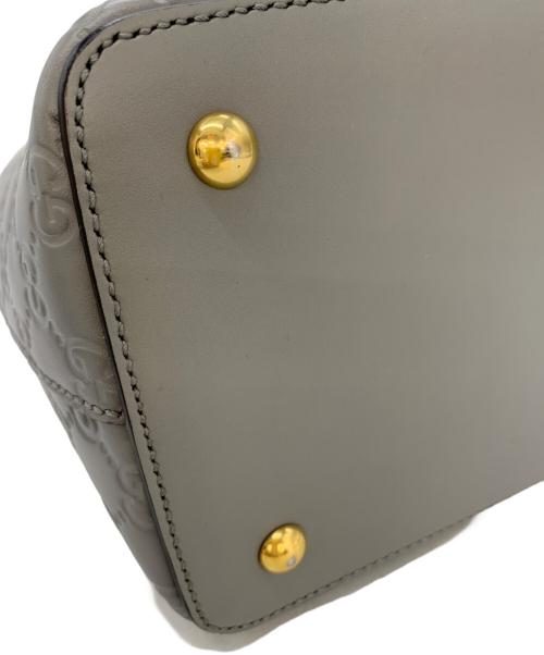 GUCCI（グッチ）GUCCI (グッチ) 2WAYバッグ（ショルダー無し） グレーの古着・服飾アイテム