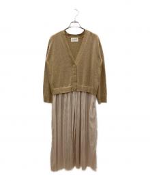 RAY BEAMS（レイ ビームス）の古着「長袖ワンピース」｜ベージュ