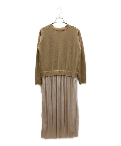 RAY BEAMS（レイ ビームス）RAY BEAMS (レイ ビームス) 長袖ワンピース ベージュ サイズ:FREEの古着・服飾アイテム