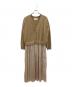 RAY BEAMS（レイ ビームス）の古着「長袖ワンピース」｜ベージュ