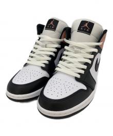 NIKE（ナイキ）の古着「Nike Air Jordan 1 Mid」｜ホワイト×ブラック×ピンク