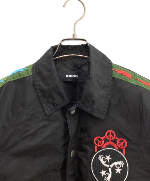 DIESEL（ディーゼル）DIESEL (ディーゼル) リバージブルコーチジャケット ブラック サイズ:XSの古着・服飾アイテム