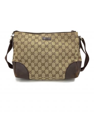 中古・古着通販】GUCCI (グッチ) ショルダーバッグ ベージュ×ブラウン