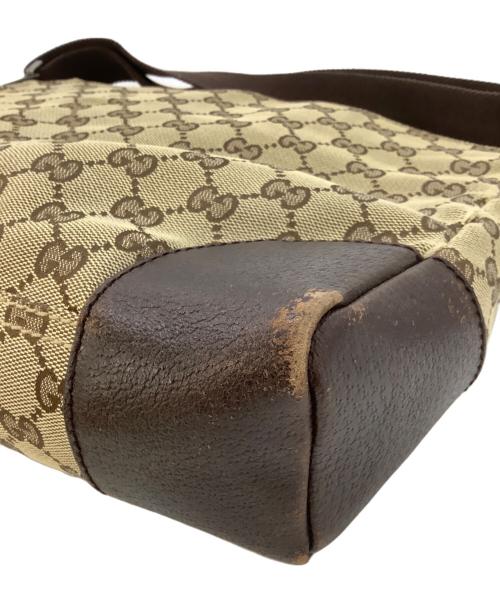 GUCCI（グッチ）GUCCI (グッチ) ショルダーバッグ ベージュ×ブラウンの古着・服飾アイテム