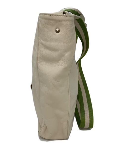 BALLY（バリー）BALLY (バリー) 2WAYバッグ ホワイト×ライトグリーンの古着・服飾アイテム
