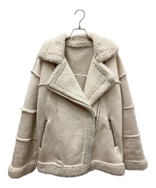 jouetie（ジュエティ）jouetie (ジュエティ) フェイクムートンコート アイボリー サイズ:Ｍの古着・服飾アイテム