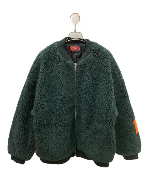 AH.CHOO（アチュー）AH.CHOO (アチュー) ボアジャケット グリーン サイズ:Lの古着・服飾アイテム