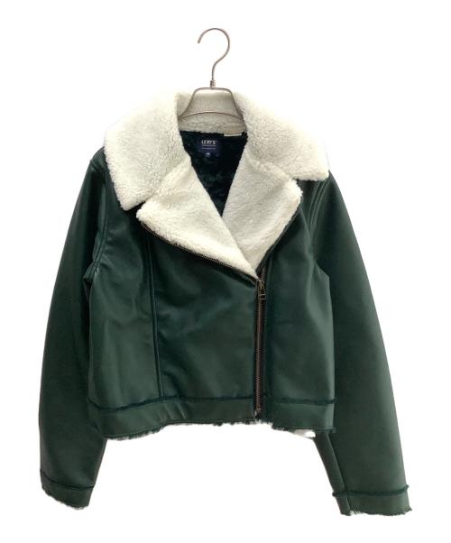 LEVI'S（リーバイス）LEVI'S (リーバイス) ライダースジャケット ダークグリーン サイズ:Ｍの古着・服飾アイテム