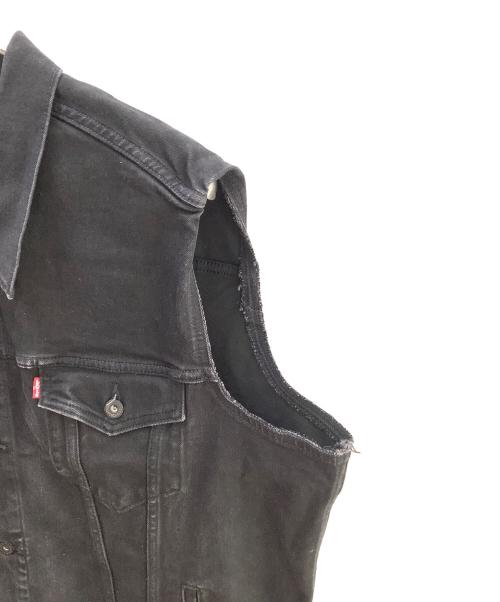 LEVI'S（リーバイス）LEVI'S (リーバイス) デニムベスト ブラック サイズ:XLの古着・服飾アイテム