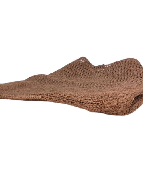 MAISON N.H PARIS（メゾン・エヌ・アッシュ・パリ）MAISON N.H PARIS (メゾン・エヌ・アッシュ・パリ) 編み込みショルダーバッグ ブラウンの古着・服飾アイテム