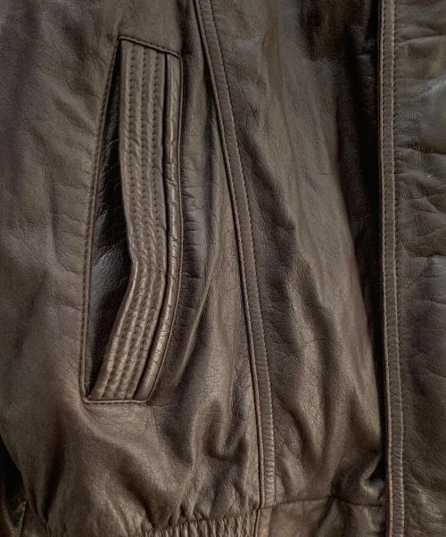 MEMBERS ONLY（メンバーズオンリー）MEMBERS ONLY (メンバーズオンリー) レザージャケット ブラウン サイズ:ｌの古着・服飾アイテム