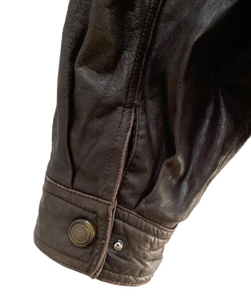 MEMBERS ONLY（メンバーズオンリー）MEMBERS ONLY (メンバーズオンリー) レザージャケット ブラウン サイズ:ｌの古着・服飾アイテム