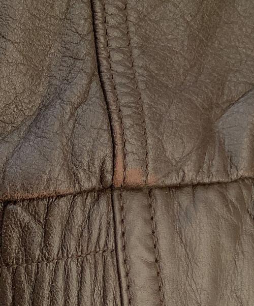 MEMBERS ONLY（メンバーズオンリー）MEMBERS ONLY (メンバーズオンリー) レザージャケット ブラウン サイズ:ｌの古着・服飾アイテム