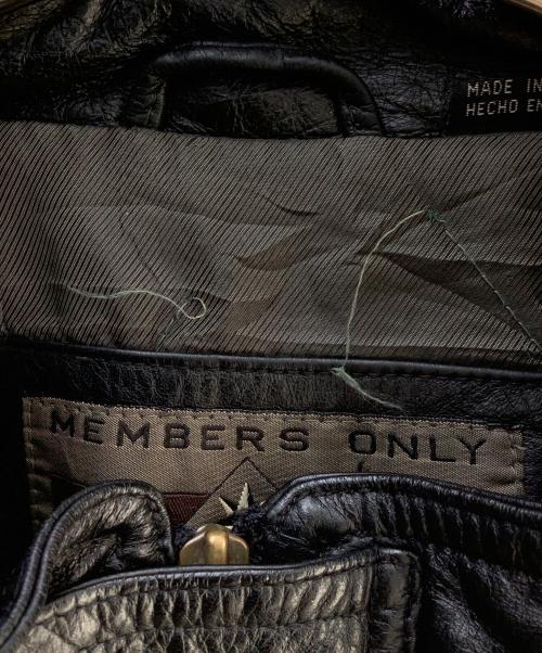 MEMBERS ONLY（メンバーズオンリー）MEMBERS ONLY (メンバーズオンリー) デニムジャケット ブラック サイズ:XLの古着・服飾アイテム