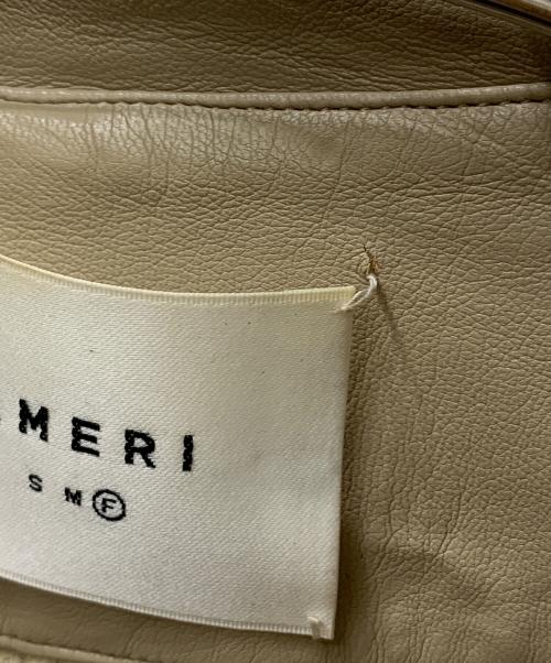 Ameri（アメリ）Ameri (アメリ) フェイクレザージャケット ベージュ サイズ:SIZE Freeの古着・服飾アイテム