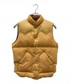 RockyMountainFeatherBedロッキーマウンテンフェザーベッド）の古着「ダウンベスト」｜ブラウン×カーキ