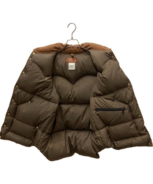 RockyMountainFeatherBed（ロッキーマウンテンフェザーベッド）RockyMountainFeatherBed (ロッキーマウンテンフェザーベッド) ダウンベスト ブラウン×カーキ サイズ:SIZE 42の古着・服飾アイテム