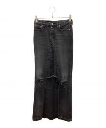 PARANOID（パラノイド）の古着「デニムスカート」｜ブラック