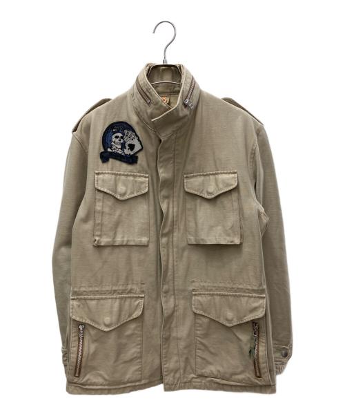 AVIREX（アヴィレックス）AVIREX (アヴィレックス) ミリタリージャケット ベージュ サイズ:Ｍの古着・服飾アイテム