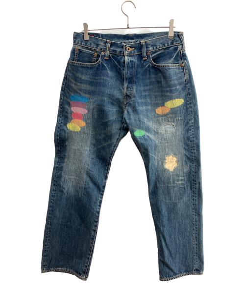 BRU NA BOINNE（ブルーナボイン）BRU NA BOINNE (ブルーナボイン) HAPPYビュッシュデニムパンツ インディゴ サイズ:SIZE 1の古着・服飾アイテム