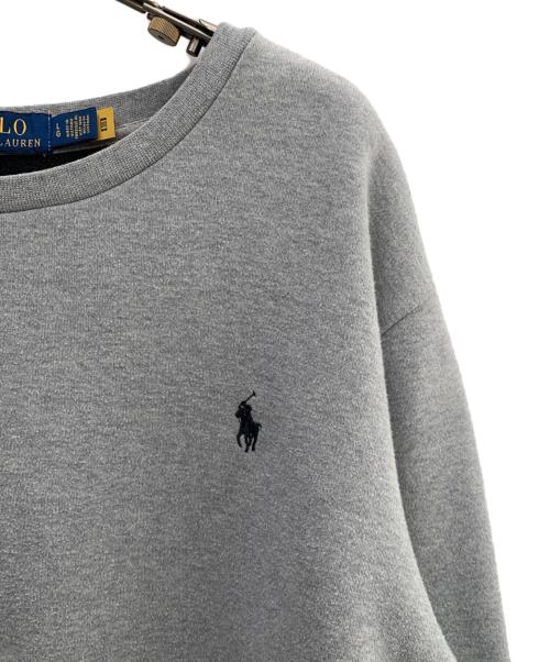 POLO RALPH LAUREN（ポロ・ラルフローレン）POLO RALPH LAUREN (ポロ・ラルフローレン) 裏ボアスウェット グレー サイズ:Lの古着・服飾アイテム