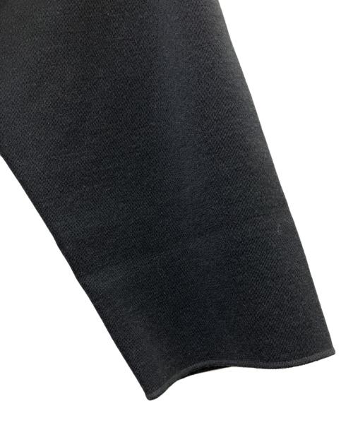 BATONER（バトナ―）BATONER (バトナ―) 32G SMOOTH WOOL POLO HALF ZIP ブラック サイズ:Lの古着・服飾アイテム