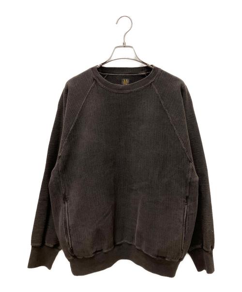 BATONER（バトナ―）BATONER (バトナ―) UMBERCA URAKE FADE COLOR CREW NECK ブラウン サイズ:Lの古着・服飾アイテム