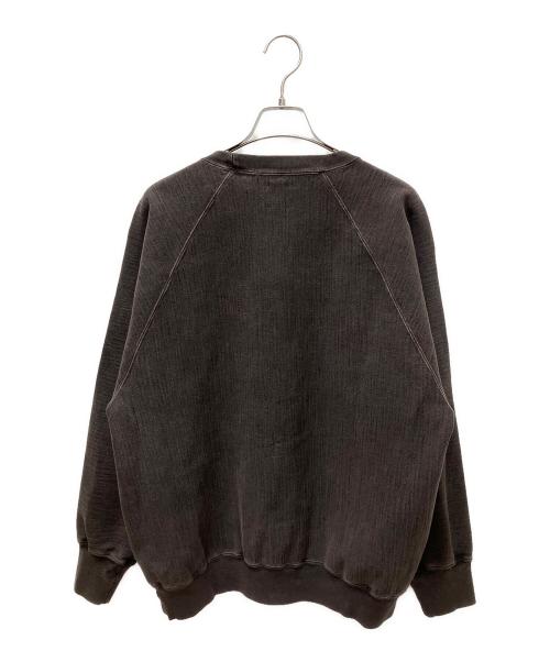 BATONER（バトナ―）BATONER (バトナ―) UMBERCA URAKE FADE COLOR CREW NECK ブラウン サイズ:Lの古着・服飾アイテム