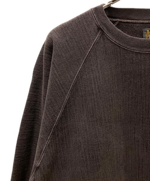 BATONER（バトナ―）BATONER (バトナ―) UMBERCA URAKE FADE COLOR CREW NECK ブラウン サイズ:Lの古着・服飾アイテム